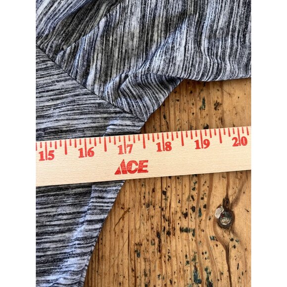 Apt. 9 Womens Medium Heather Gray Fit Flare Short Sleeve Dress Midi Polyester - Picture 6 of 7